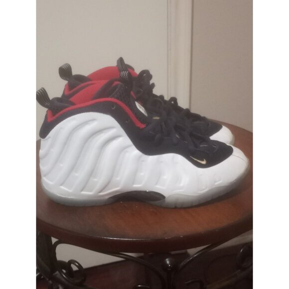 Nike Little Posite 1 Sneaker-723946-403 Olympic USA Red White Blue-(GS) 3Y - Picture 1 of 14